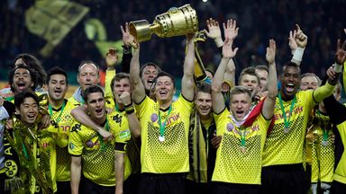 Borussia Dortmund's 2011/12 squad included the likes of Robert Lewandowski (centre), Ilkay Gundogan and Shinji Kagawa (far left).
